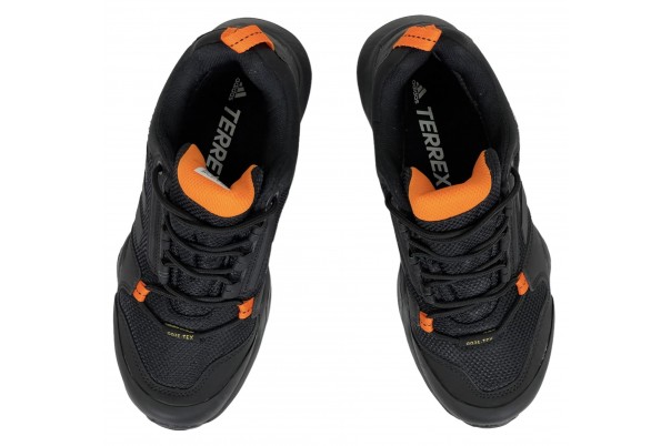 Кроссовки Adidas Terrex AX3 Gore-Tex Черные с оранжевым