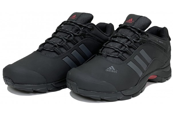 Кроссовки Adidas Terrex Climaproof Black Grey short с мехом