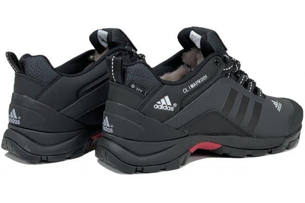 Кроссовки Adidas Terrex Climaproof Black White short с мехом