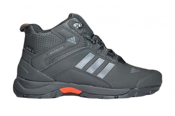 Кроссовки Adidas Terrex ClimaProof Gray высокие c мехом