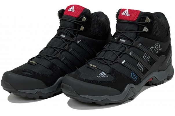 Ботинки Adidas Terrex Swift Черные с красным