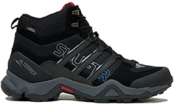 Ботинки Adidas Terrex Swift Черные с красным